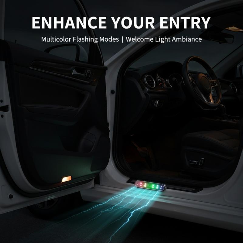 Emergency Exit Sign - New Car Door Lights LED Colorful