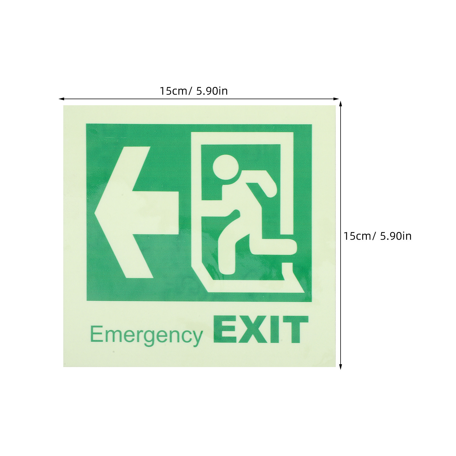 Luminous Self Adhesive Emergen - Emergency Exit Sign review and price