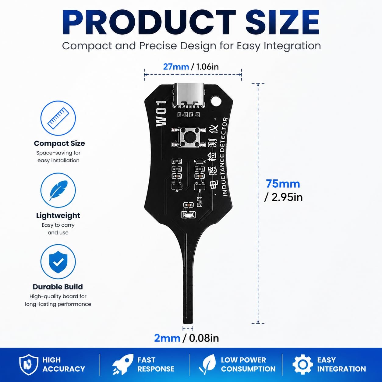 W01 Type C Inductance Tester M - Co Detector Plug review and price