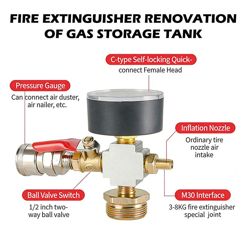 ●Small Air Tank Pressure Adapt - Fire Extinguisher Small review and price