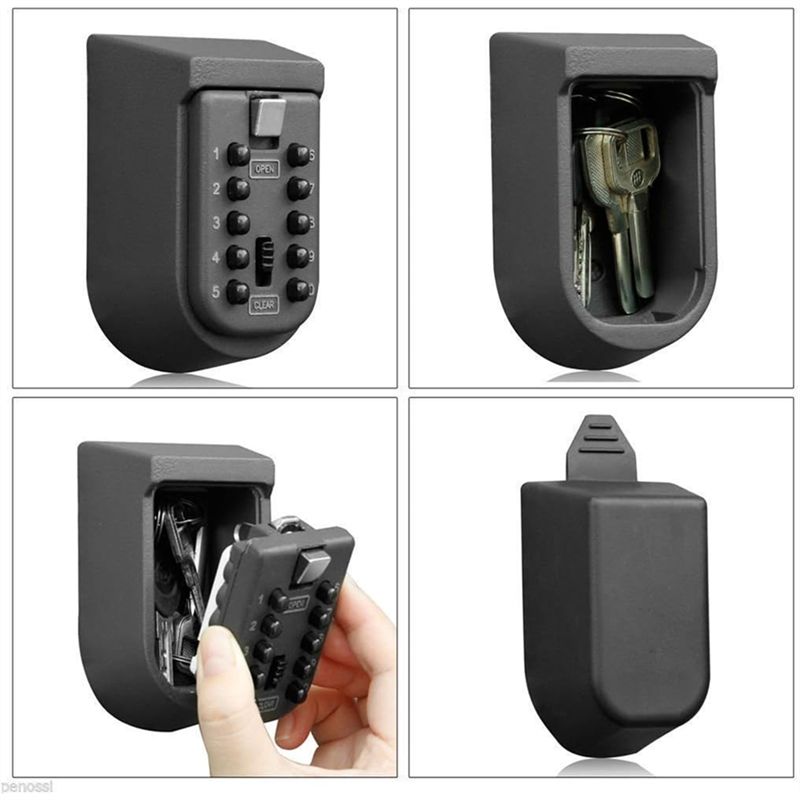 FULL-Wall Mounted Push Button  - Lockbox Key Secure review and price