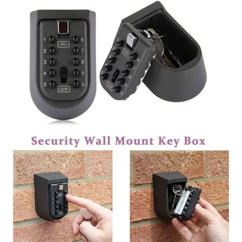 FULL-Wall Mounted Push Button  - Lockbox Key Secure review and price