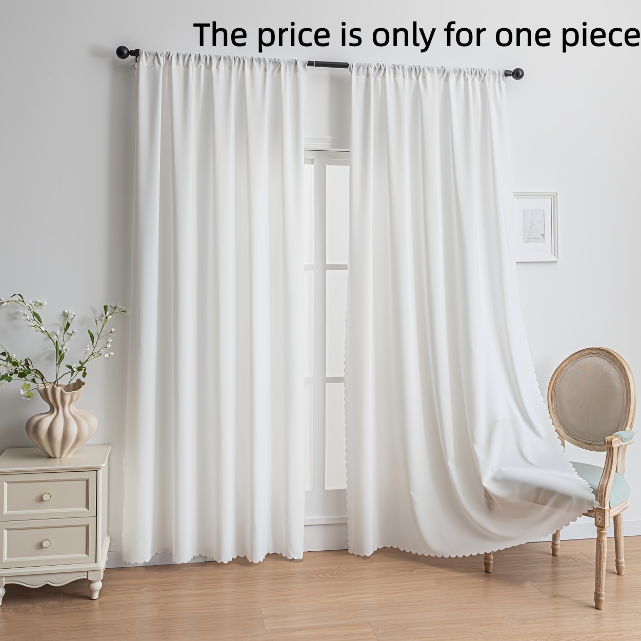 1pc Sheer Curtain, Non-Transpa - Window Lock Bar review and price