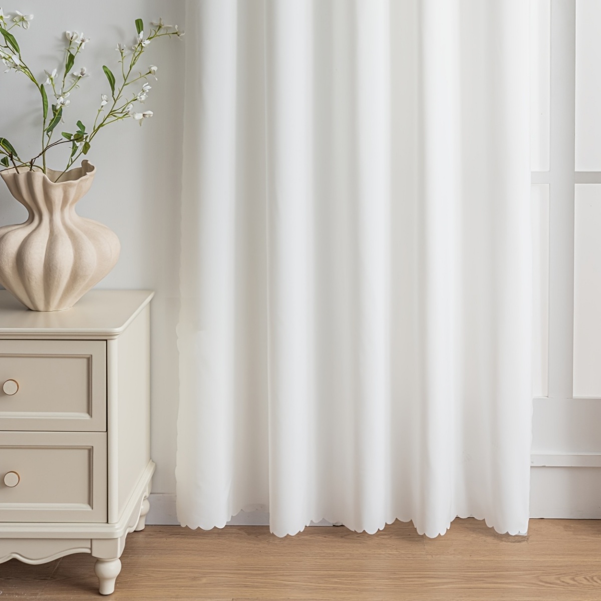 1pc Sheer Curtain, Non-Transpa - Window Lock Bar review and price
