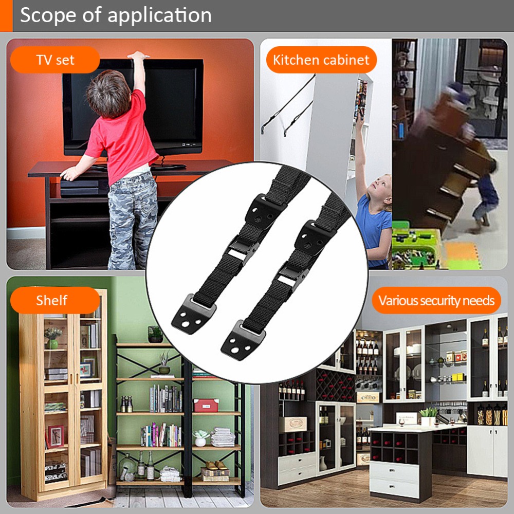 2Pcs Durable Nylon Furniture A - Earthquake Anchor Strap review and price